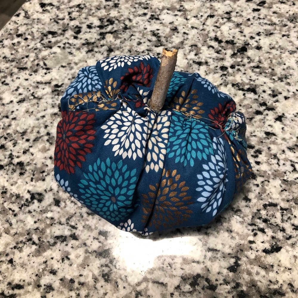 Small fabric pumpkin